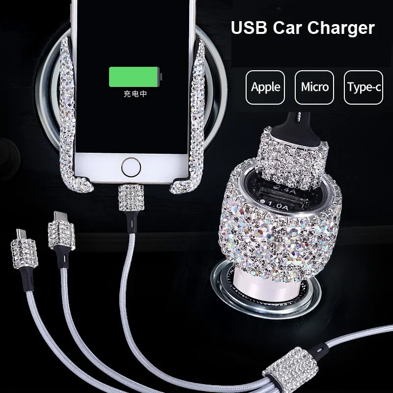 Car Accessories For Women - Carregador USB para Carro 5V 2.1A
