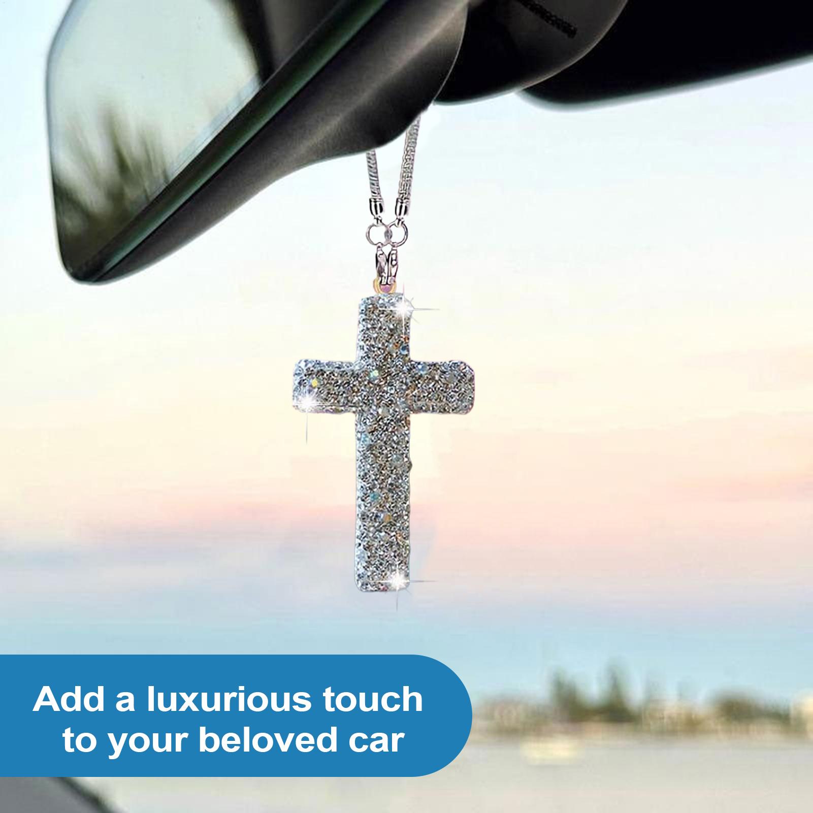 Car Accessories For Women - Espelho de carro decoração cristal espelho